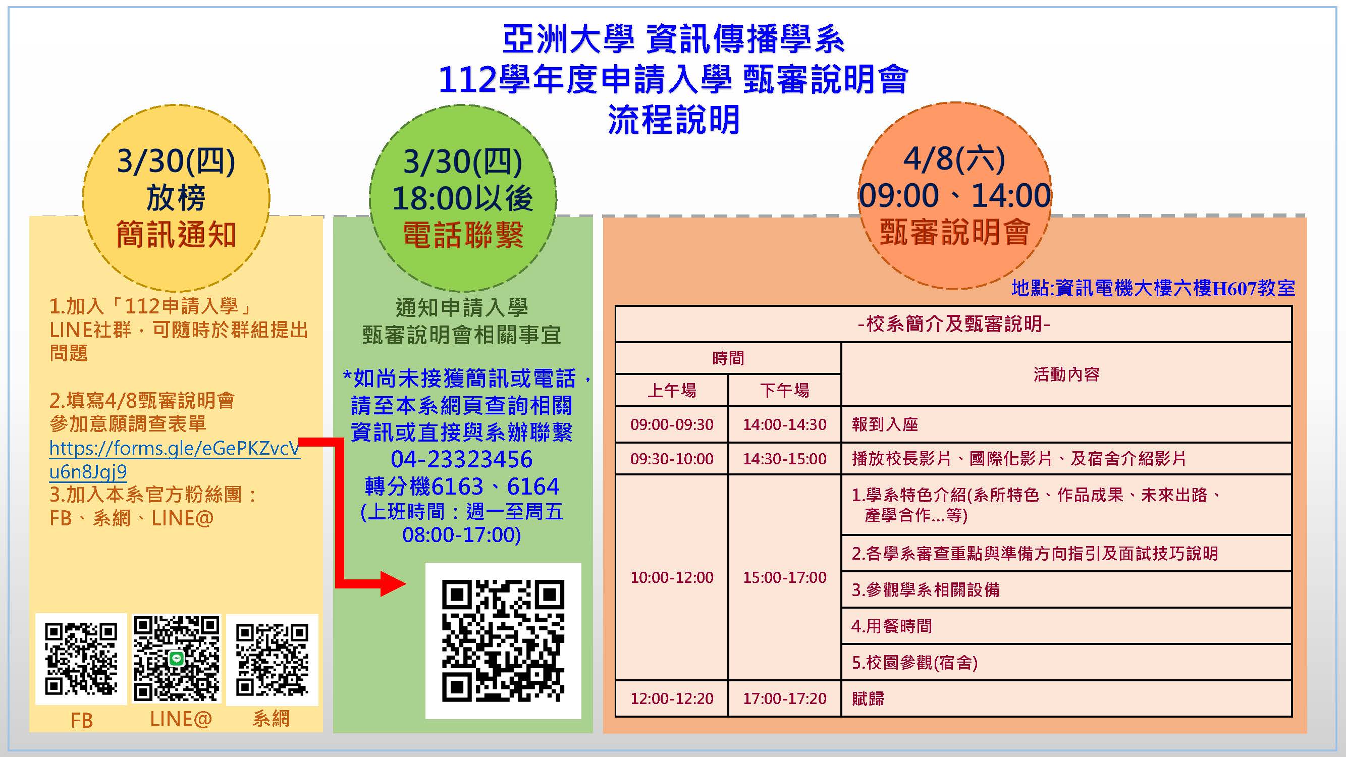 112申請入學說明會流程-資傳系